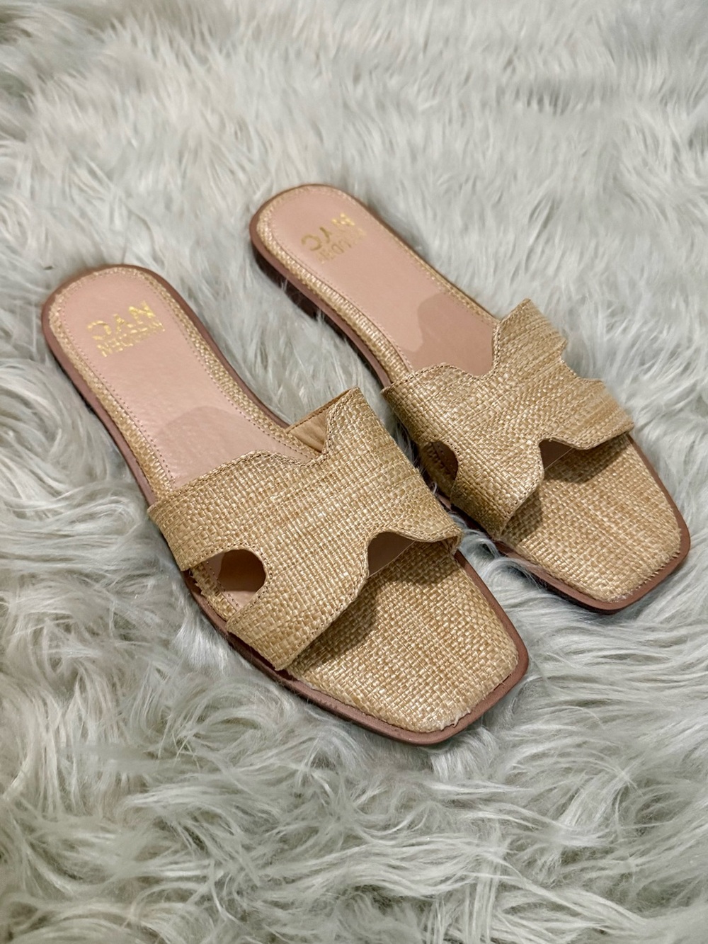 Madden NYC Woven Slide Sandals 8.5